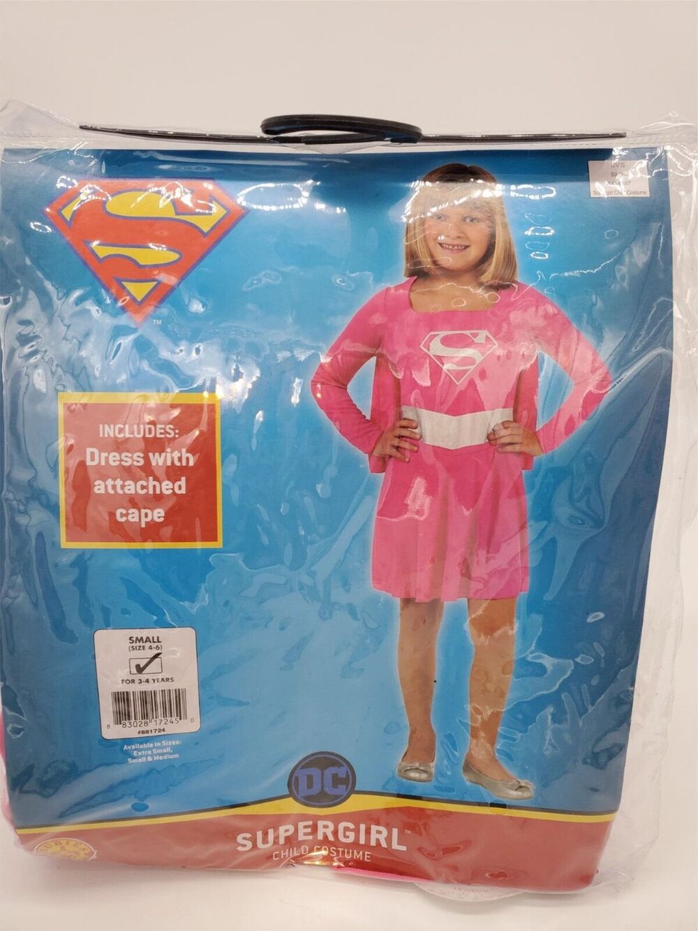 Halloween Costume - DC Supergirl Child Size Small (4-6)
